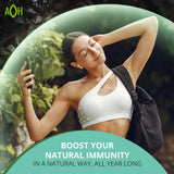 ADAPTOHEAL polvo de extractos concentrados que muestra la mezcla de 23 ingredientes naturales