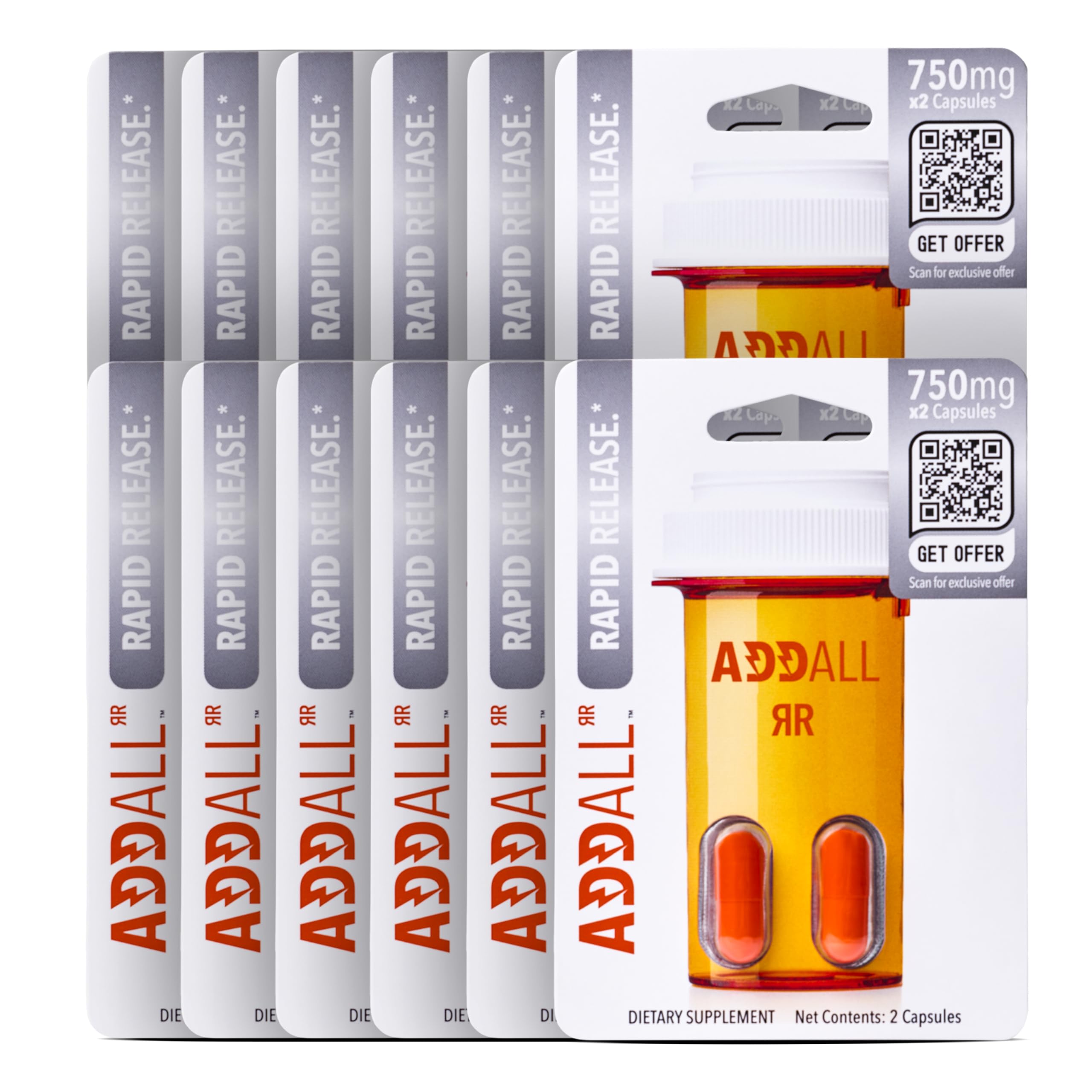 Addall frente del empaque mostrando caja y marca, beneficio portabilidad