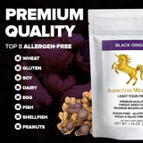 Addictive Wellness raíz de jengibre negro y polvo como ingrediente natural