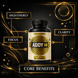 ADDY FOCUS cápsulas en primer plano destacando textura y facilidad
