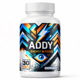 ADDY FOCUS envase frontal mostrando 30 días de suministro y claridad visual