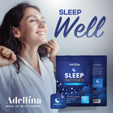 Adellina parche etiqueta con ingredientes naturales y beneficio seguro