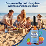 Envase Adeqauom abierto mostrando sedimento natural en base, aclara necesidad de agitar