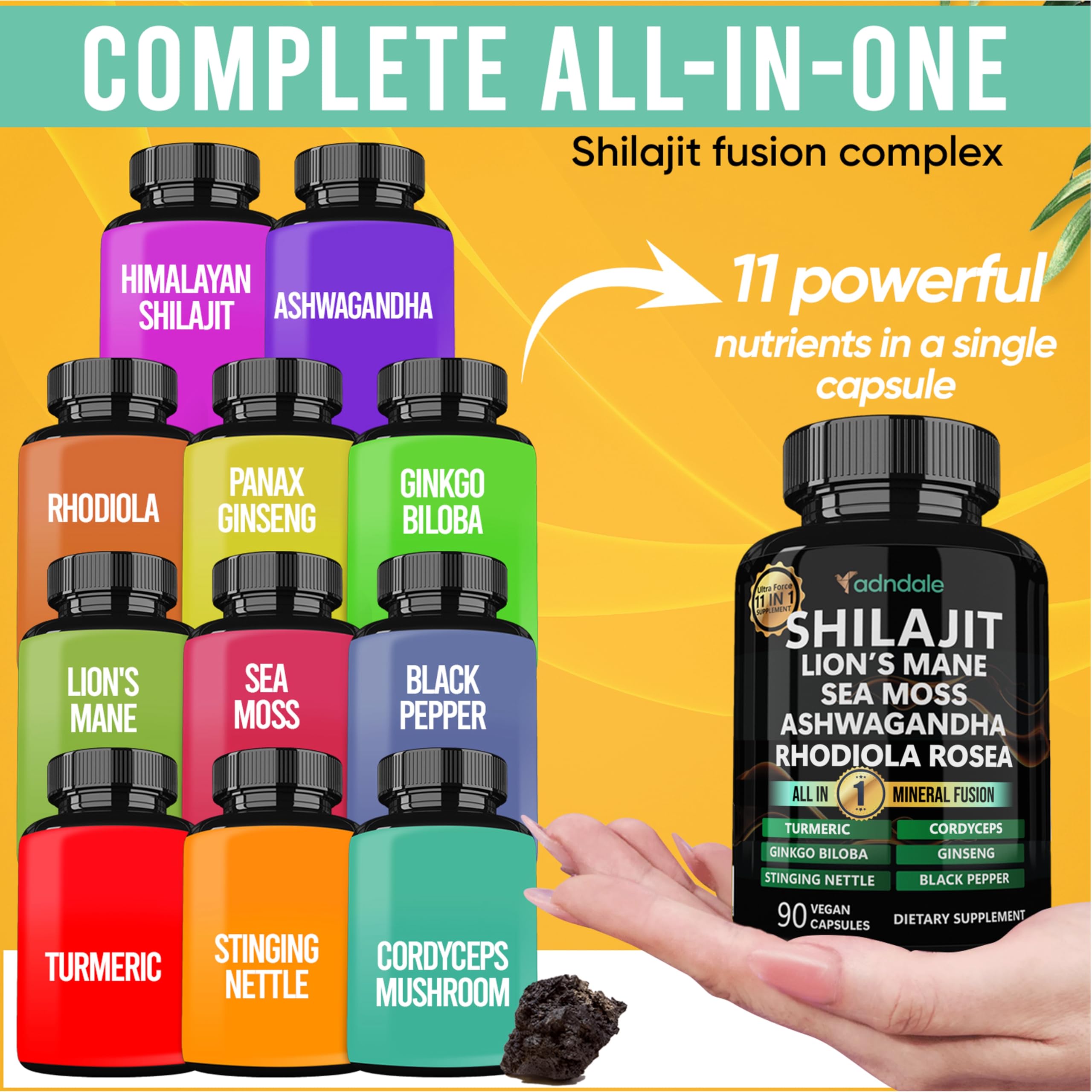 Adndale producto en rutina matutina destacando energía y preparación diaria