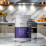 Advanced Bionutritionals mezcla en vaso lista para consumo rápido y práctico