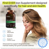 Advanced Trichology DermaIRON etiqueta nutricional y lista de ingredientes