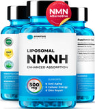 AdvantageNutra envase frontal mostrando NMNH 500 mg y beneficio energía