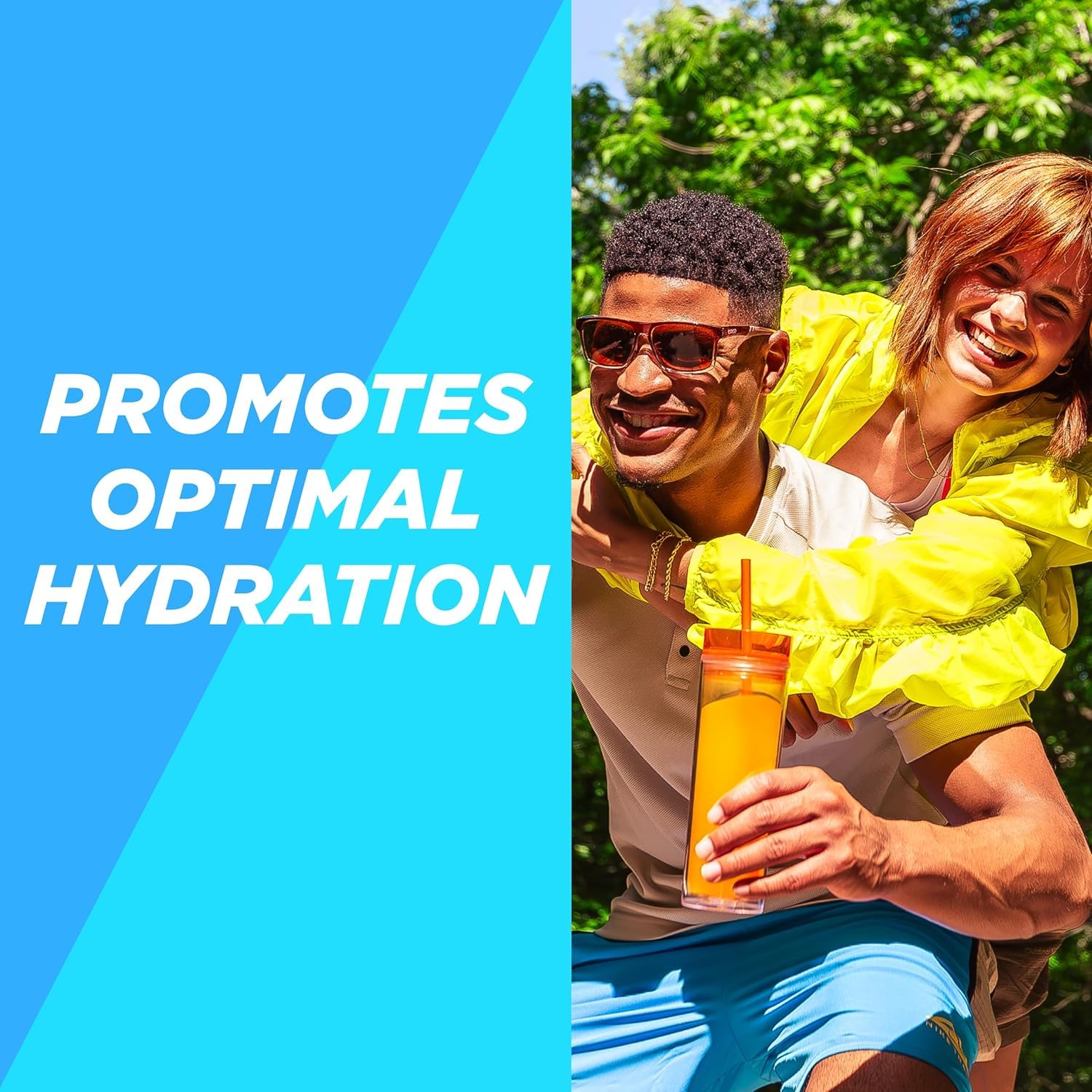Botella con AdvoCare Rehydrate mezclado y listo para beber, hidratación instantánea tras ejercicio