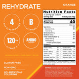 AdvoCare Rehydrate polvo en cuchara detalle de textura y mezcla fácil