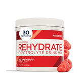 AdvoCare Rehydrate frente del envase mostrando el diseño y tamaño, práctico para hidratación