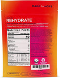 Sobre individual de AdvoCare Rehydrate listo para llevar y facilitar la reposición de electrolitos