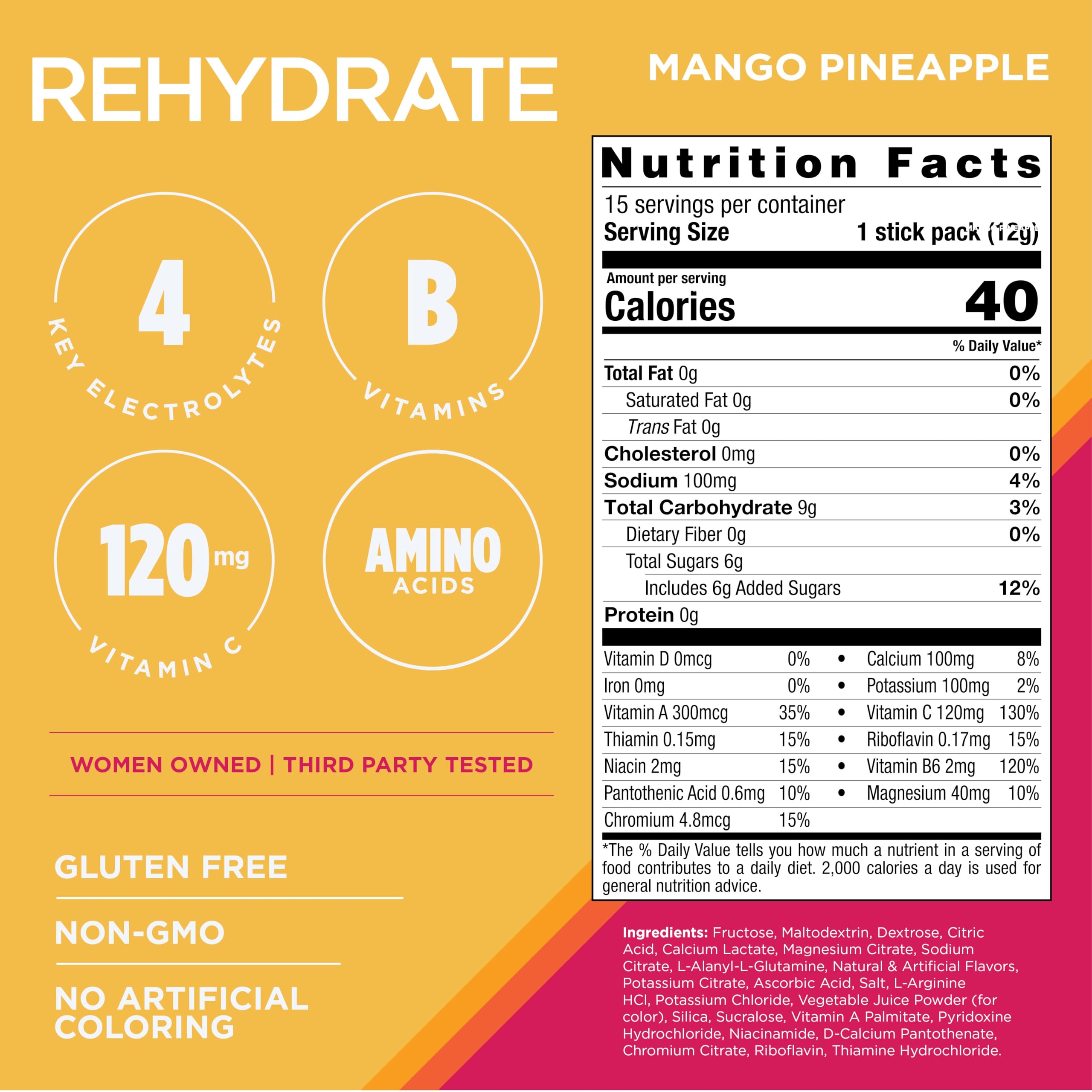 AdvoCare Rehydrate stick abierto mostrando porción individual y facilidad de uso
