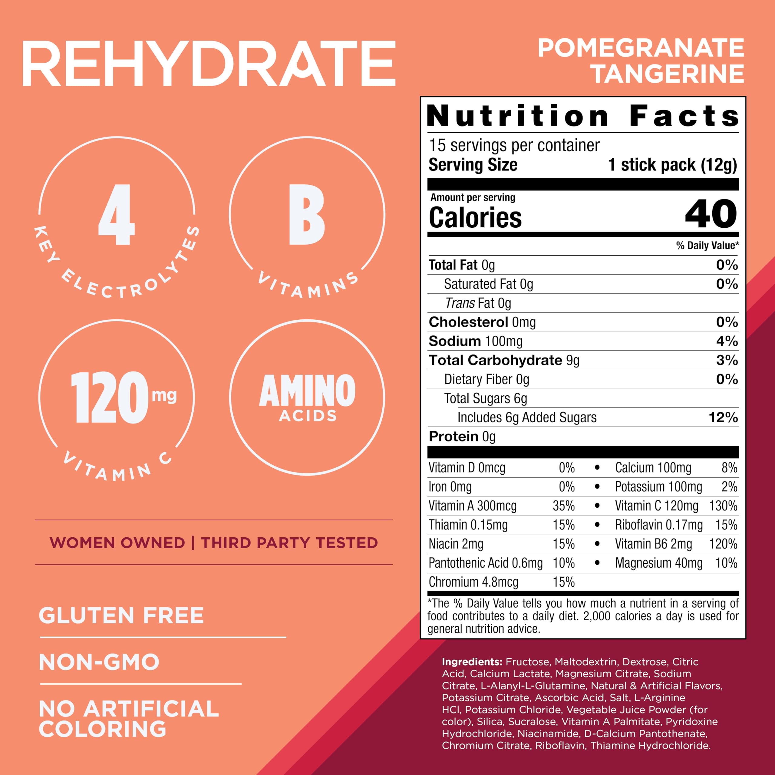 AdvoCare Rehydrate detalle del polvo, textura fina y mezclable