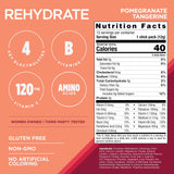 AdvoCare Rehydrate detalle del polvo, textura fina y mezclable