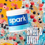 AdvoCare Spark tamaño del tubo comparado en mano, ideal para llevar