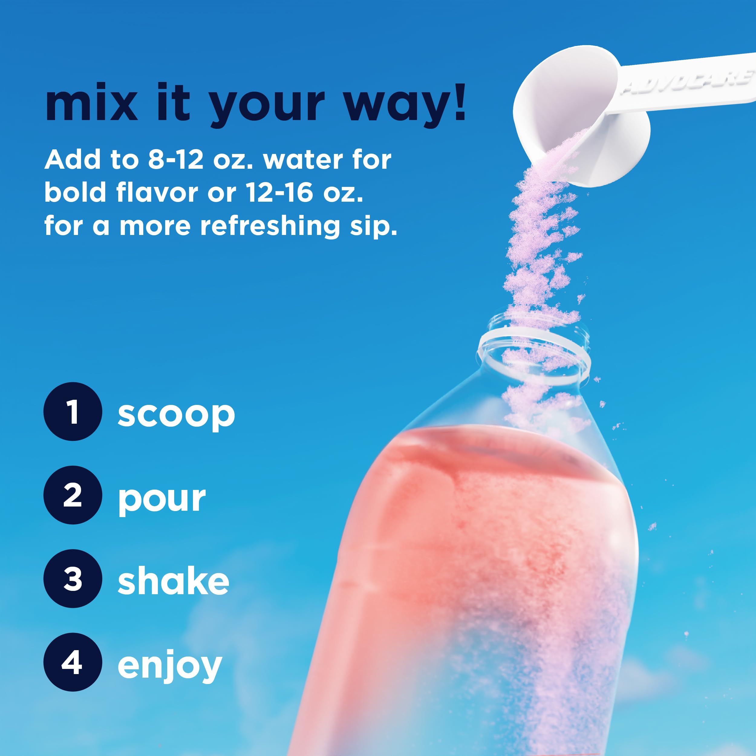 AdvoCare Spark junto a teléfono para comparar tamaño portátil