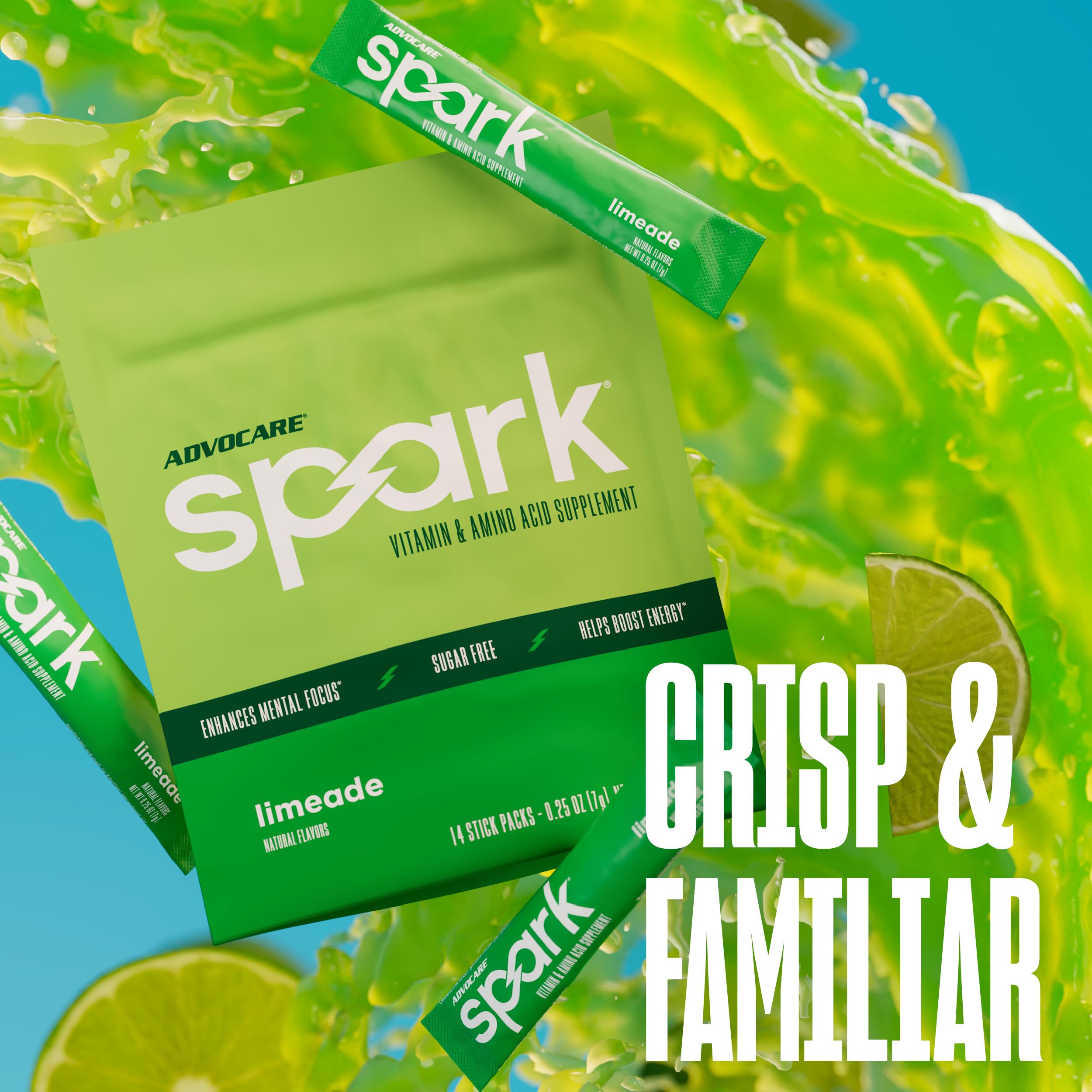 AdvoCare Spark junto a smartphone para comparar tamaño portátil