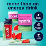 AdvoCare Spark polvo textura en primer plano que facilita disolución rápida