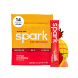 AdvoCare empaque frontal Mango Fresa mostrando sobres y beneficios visibles