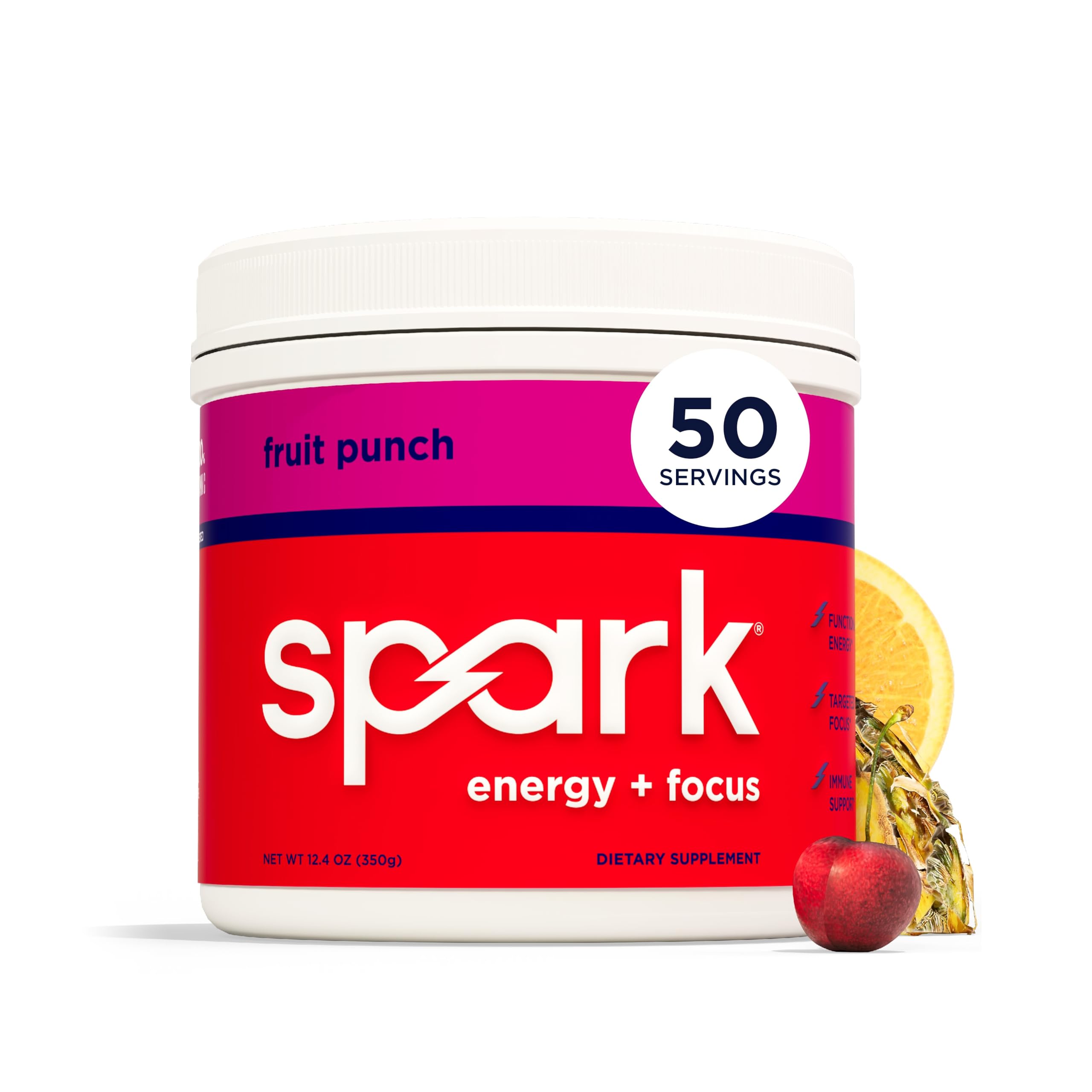 AdvoCare Spark envase frontal mostrando marca y beneficio energía sostenida