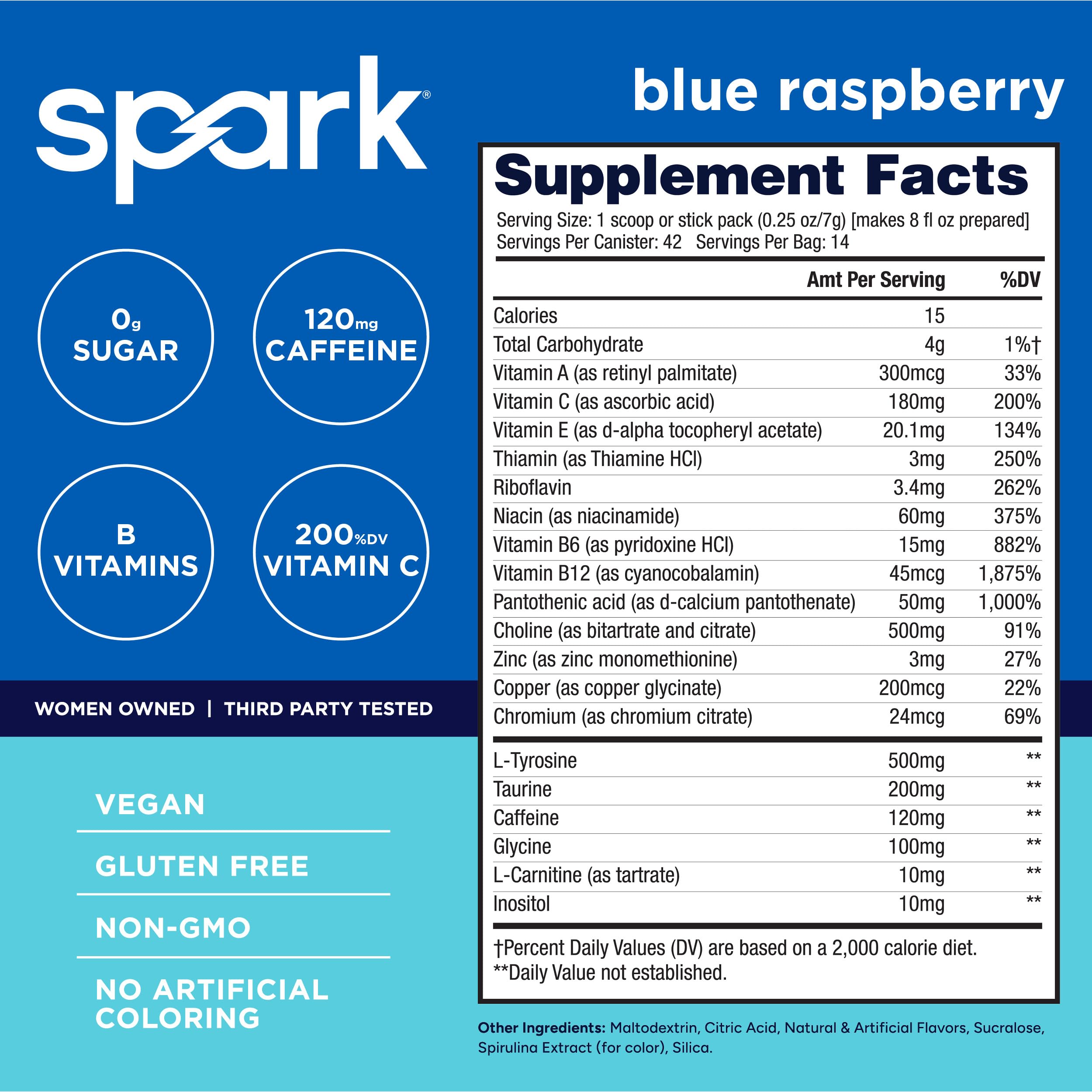 AdvoCare Spark textura en polvo, mezcla fina fácil de disolver y práctica