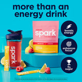 AdvoCare Spark polvo mostrado en primer plano indica disolución rápida