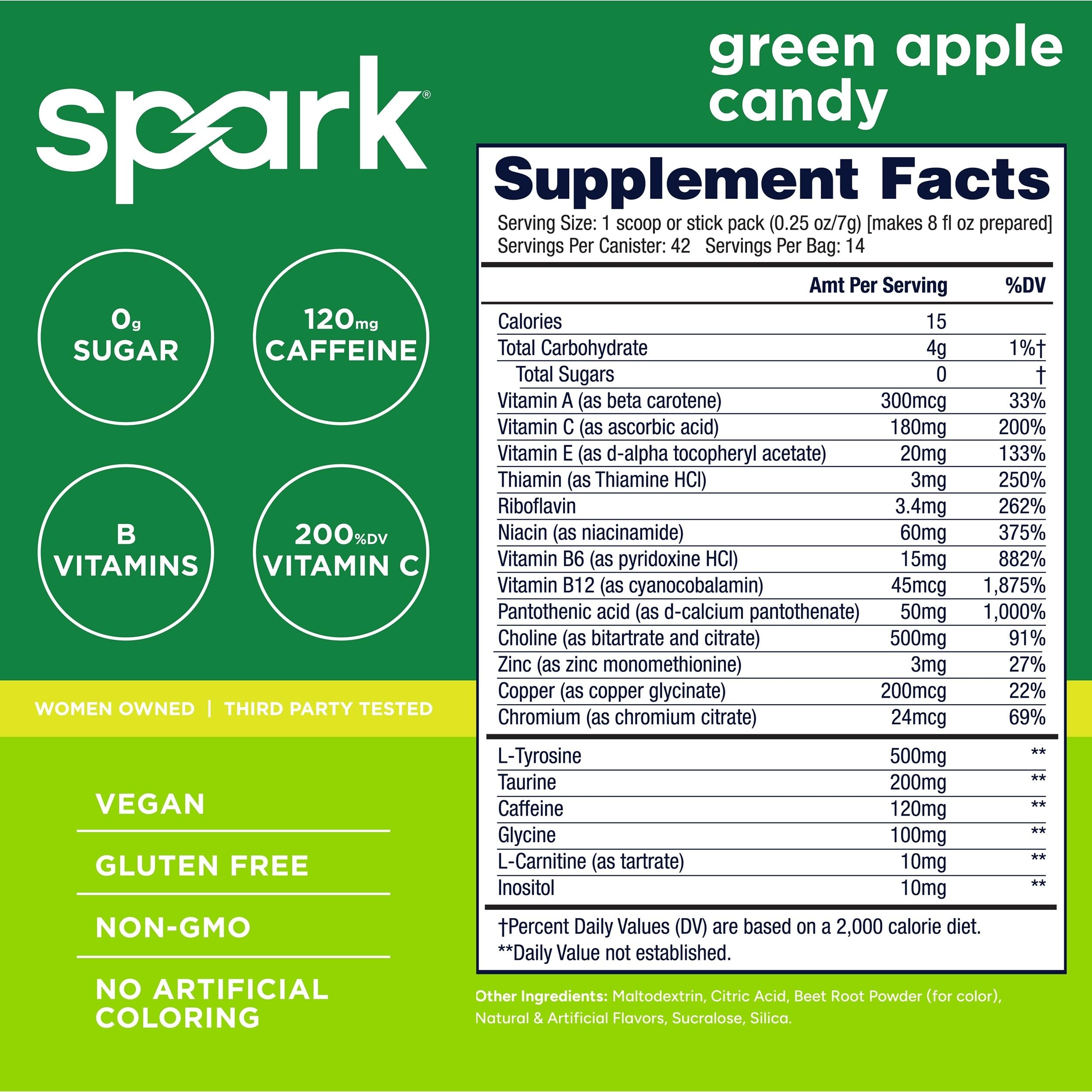 AdvoCare Spark primer plano del polvo mostrando textura fina y mezcla homogénea