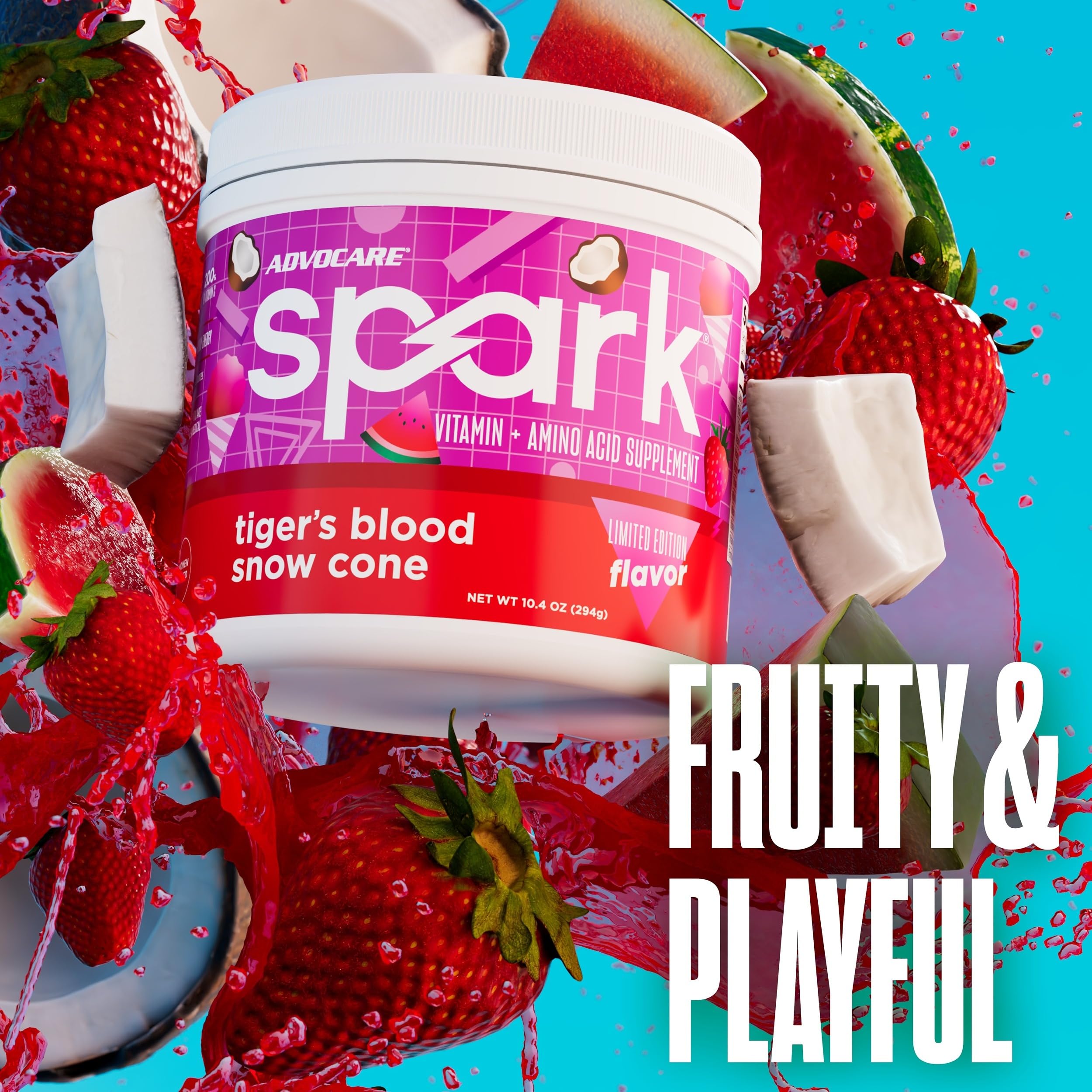 AdvoCare Spark cucharita con porción para preparar rápidamente
