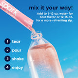 AdvoCare Spark bebida preparada en vaso, hidratación y energía inmediata