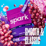 AdvoCare Spark comparación de tamaño con monedas destaca tamaño compacto del sobre