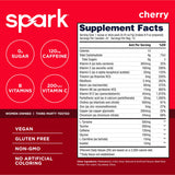 AdvoCare Spark textura del polvo en primer plano, mezcla fácil y soluble