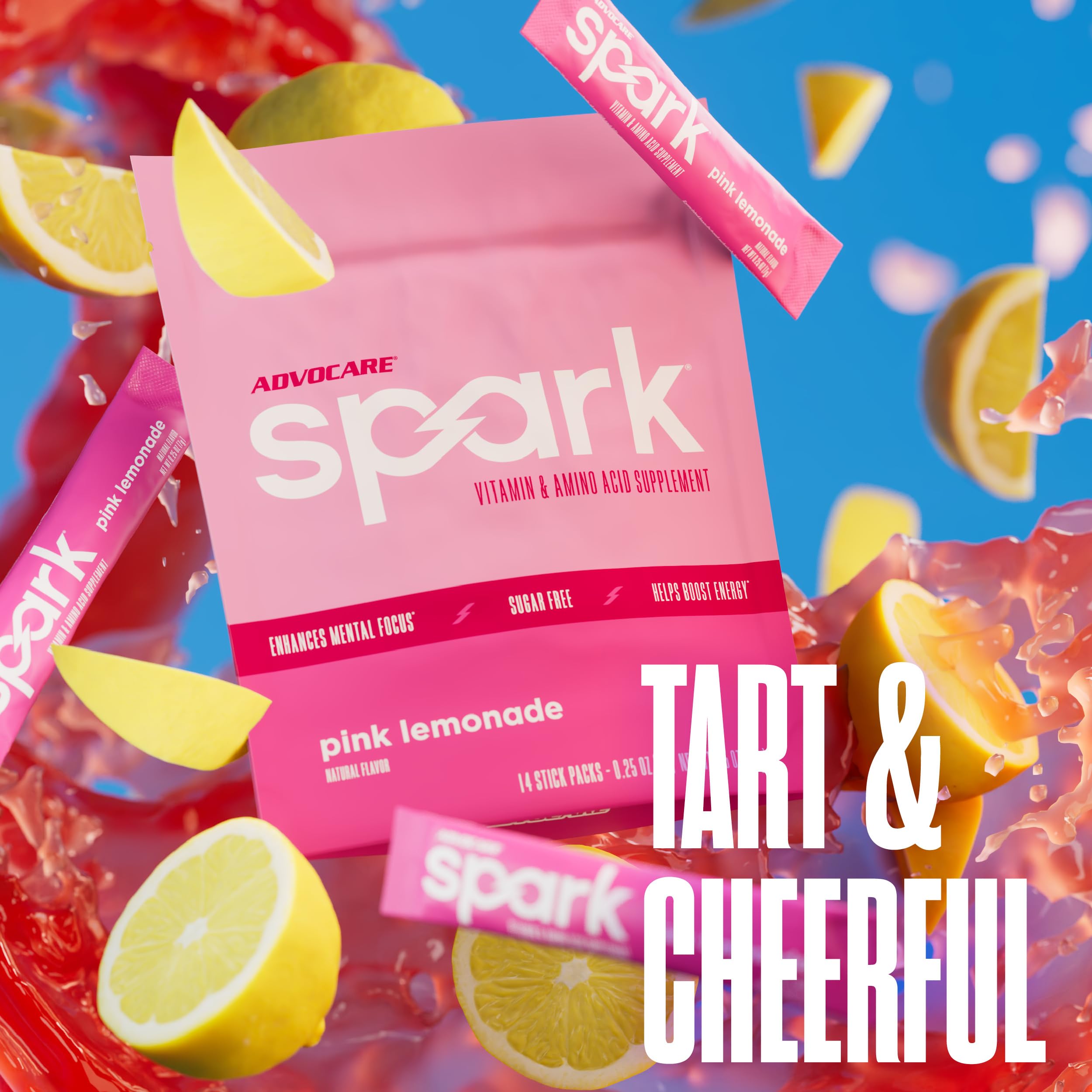 AdvoCare Spark uso en oficina demostrando conveniencia y enfoque durante trabajo