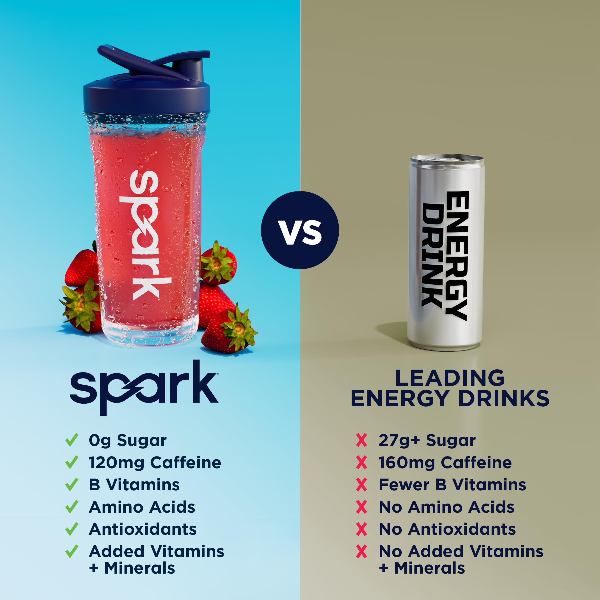 AdvoCare persona activa consumiendo antes del entrenamiento para enfoque