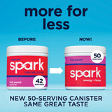 AdvoCare Spark bebida mezclada en vaso con hielo, aporte de energía instantánea
