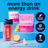 AdvoCare vaso con Spark servido, bebida refrescante lista