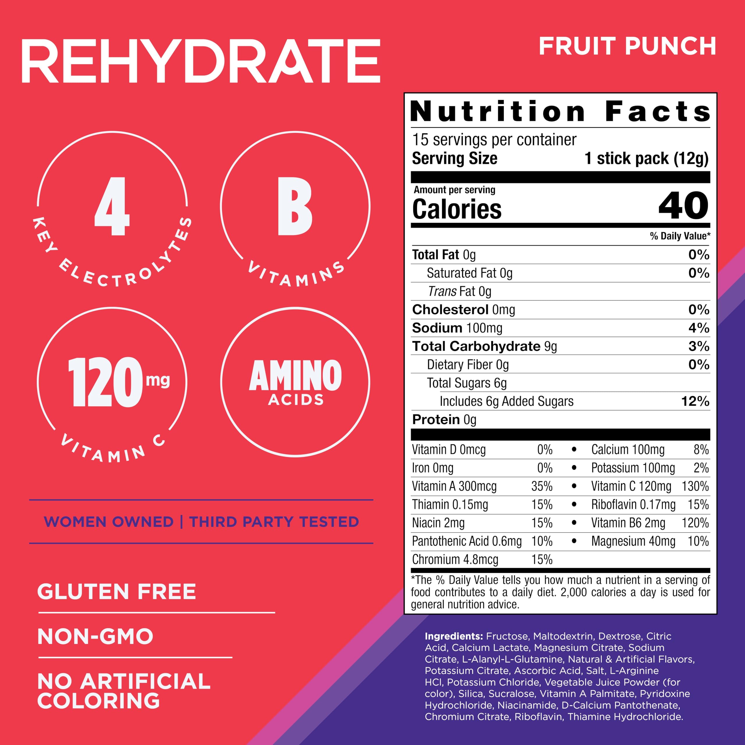 AdvoCare primer plano del polvo del stick pack destacando textura y solubilidad