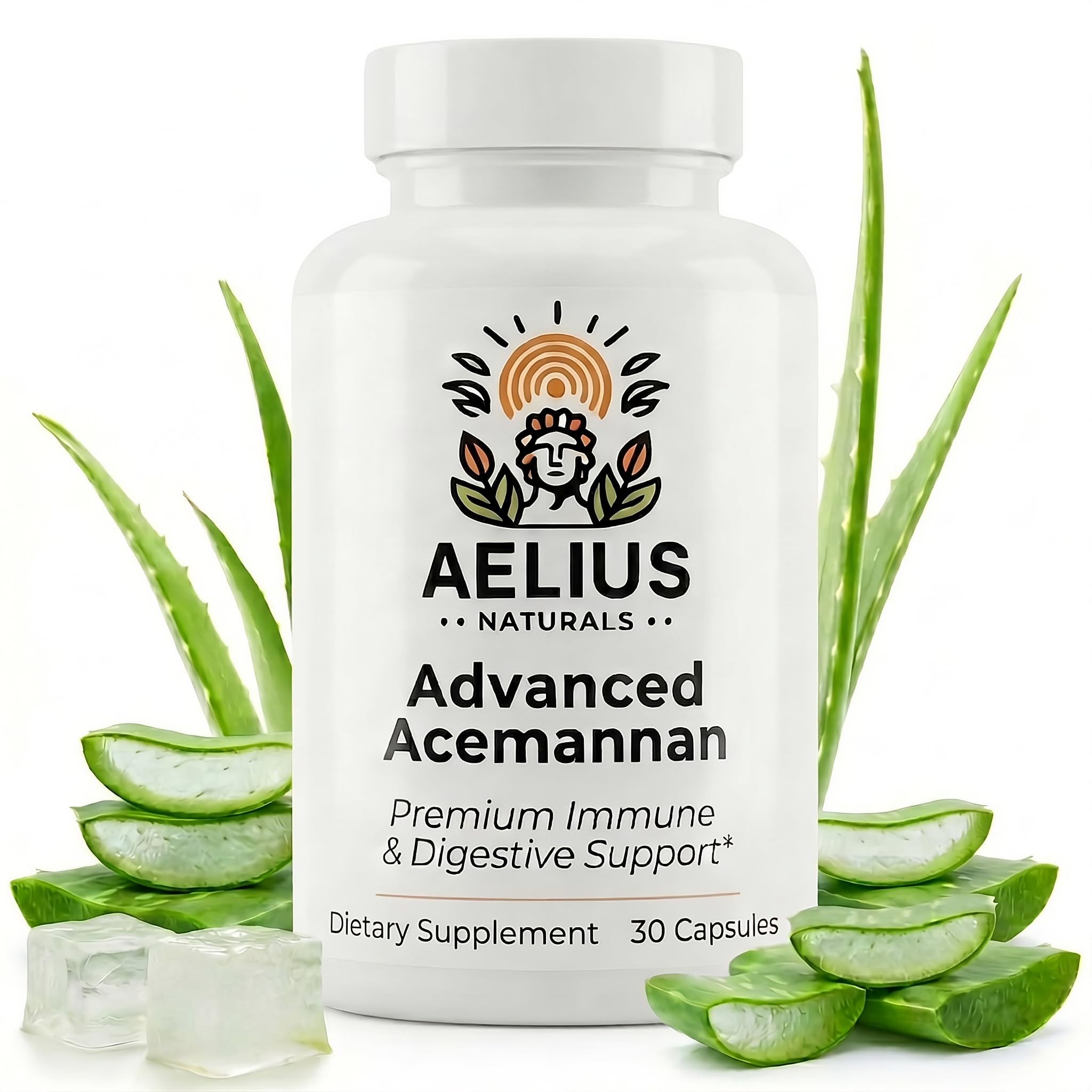 Aelius Naturals frente del envase, presentación clara y beneficios visibles