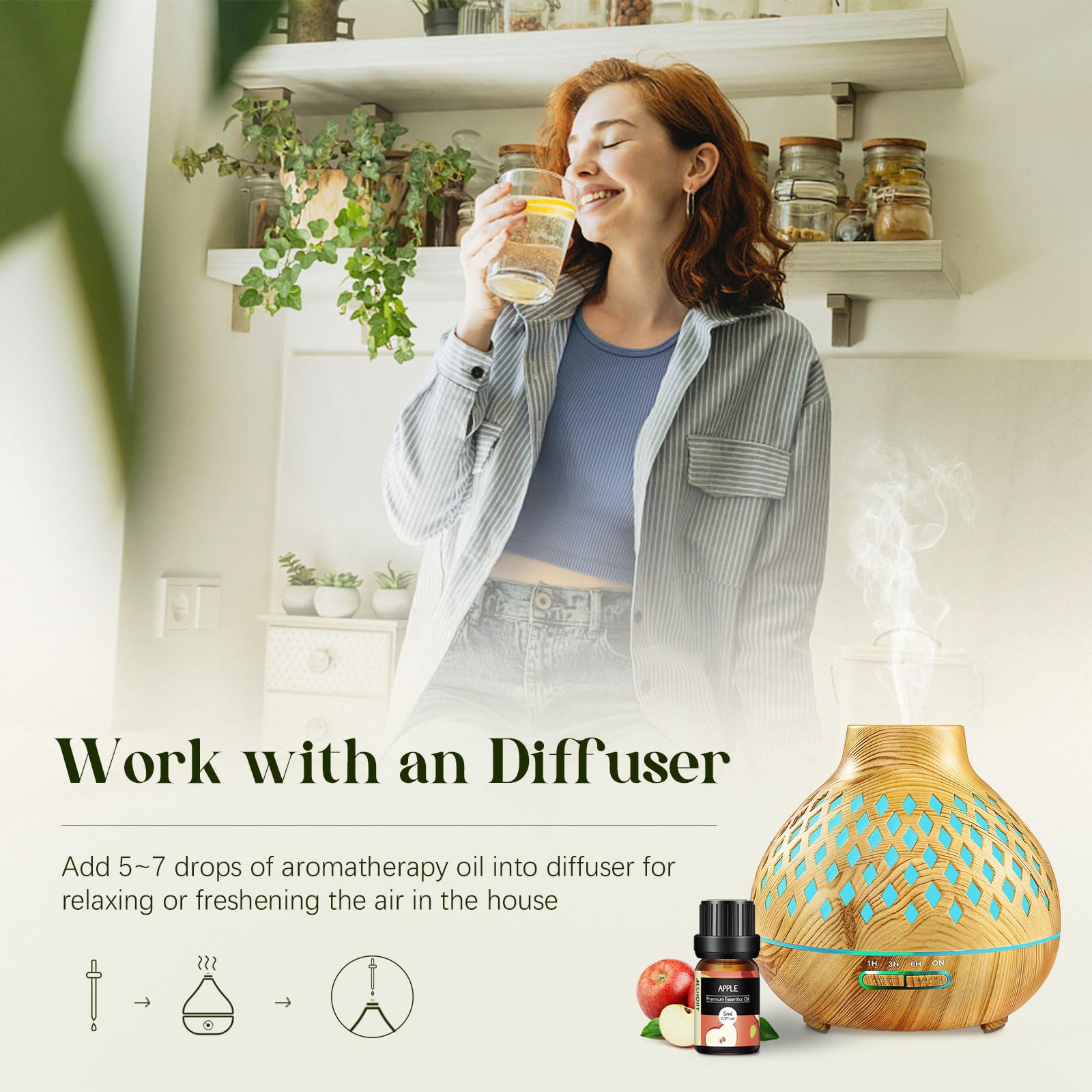 Aeshory gota de aceite frutal sobre fondo claro mostrando pureza y brillo