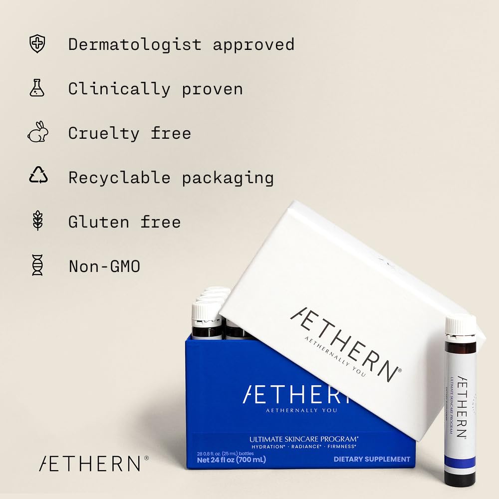 Etiqueta AETHERN con lista de ingredientes que aporta transparencia