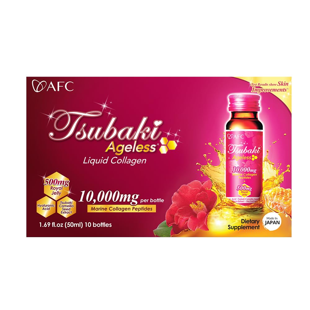 AFC Tsubaki etiqueta con lista de ingredientes y certificación japonesa visible