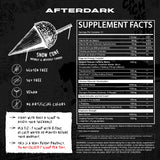 AFTERDARK INHUMAN mezclado en vaso, entrega sabor SnowCone y energía sostenida