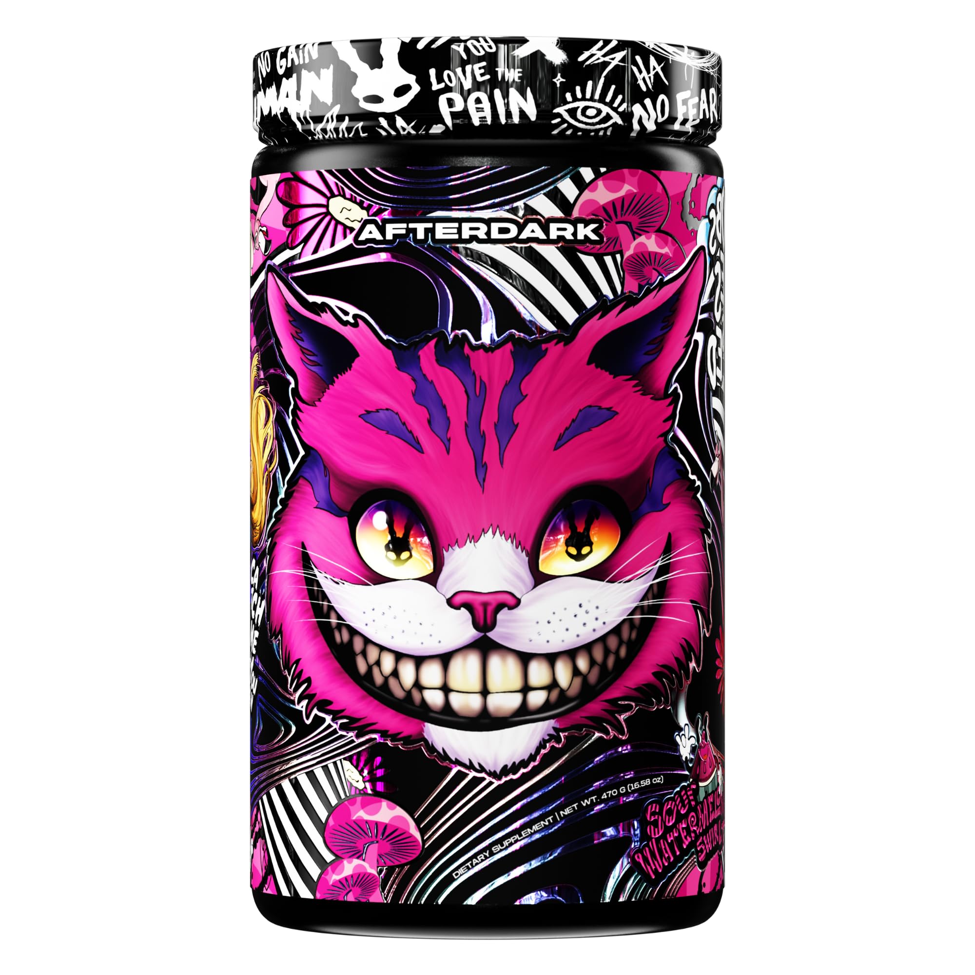 AFTERDARK bote frontal mostrando diseño y sabor Sour Watermelon, atractivo visual