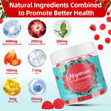 AFXMATE etiqueta con ingredientes destacando magnesio y vitaminas, transparencia