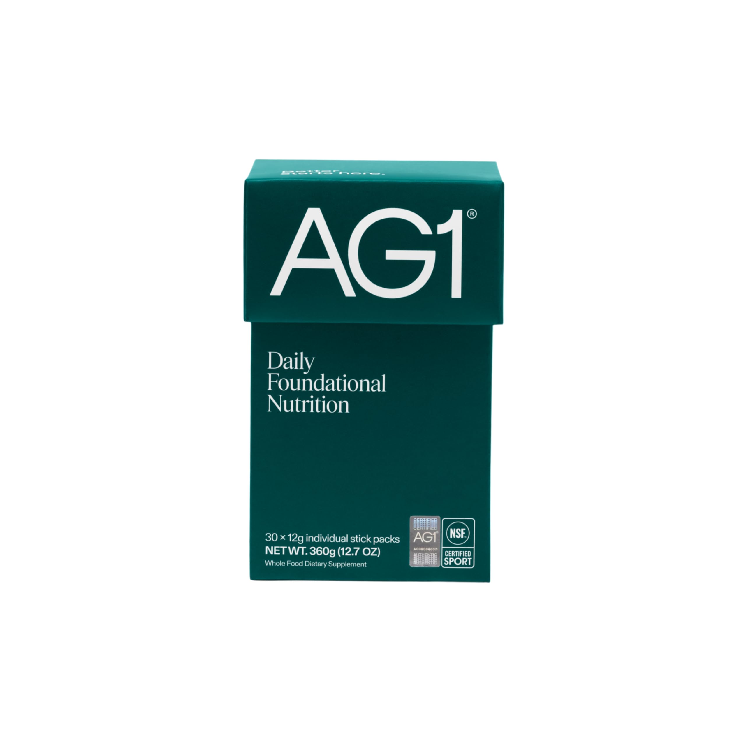 AG1 pack viaje frontal mostrando diseño compacto y facilidad de transporte
