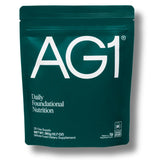 AG1 refill pouch frontal mostrando empaque y fácil reposición