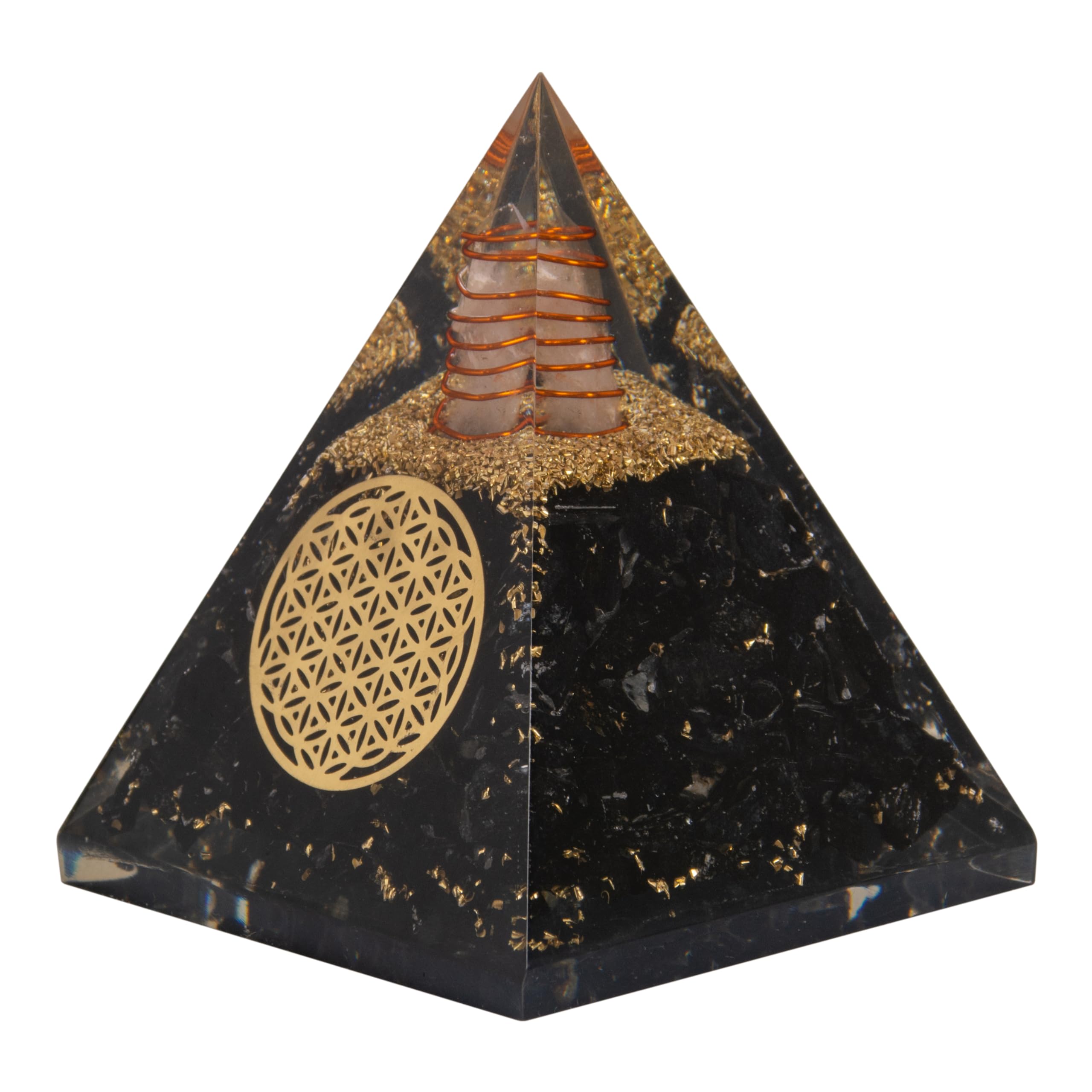 Agate Mart textura cercana de resina y turmalina para apreciación estética