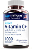 AgeImmune botella en estante con luz natural para impresionar calidad y origen