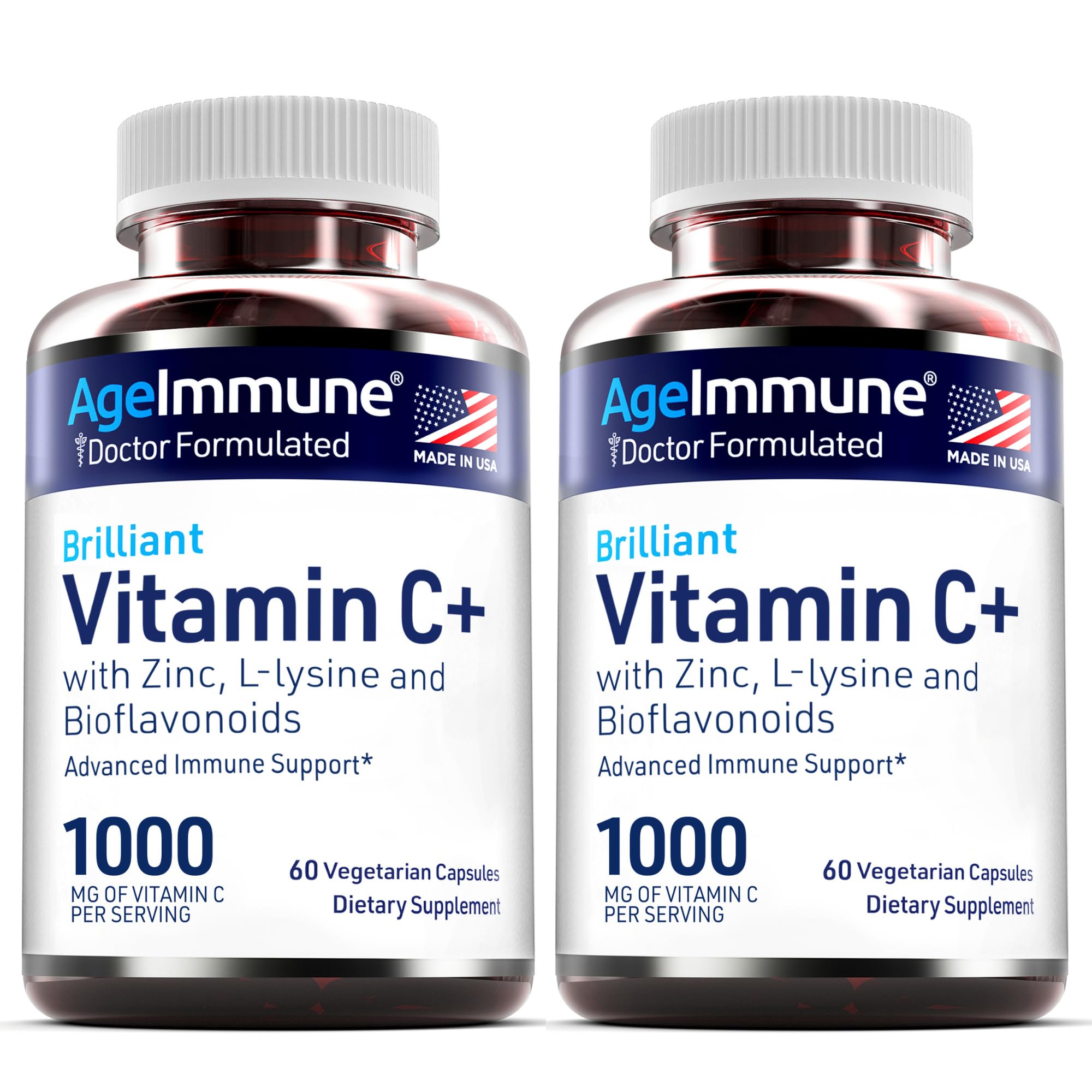 AgeImmune frascos en ambiente doméstico que sugiere estilo de vida saludable
