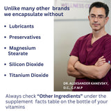 AgeImmune etiqueta nutricional legible indicando 4000 FU y sin estearato