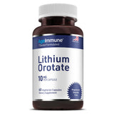 AgeImmune frasco frontal de Lithium Orotate, presentación clara y confiable